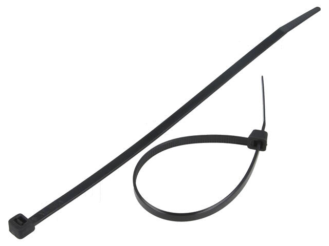 Kabelbinder; L: 180mm; W: 4,8mm; polyamide; 222N; zwart; Ømax: 42mm Kabelbinder; L: 180mm; W: 4,8mm; polyamide; 222N; zwart; Ømax: 42mm